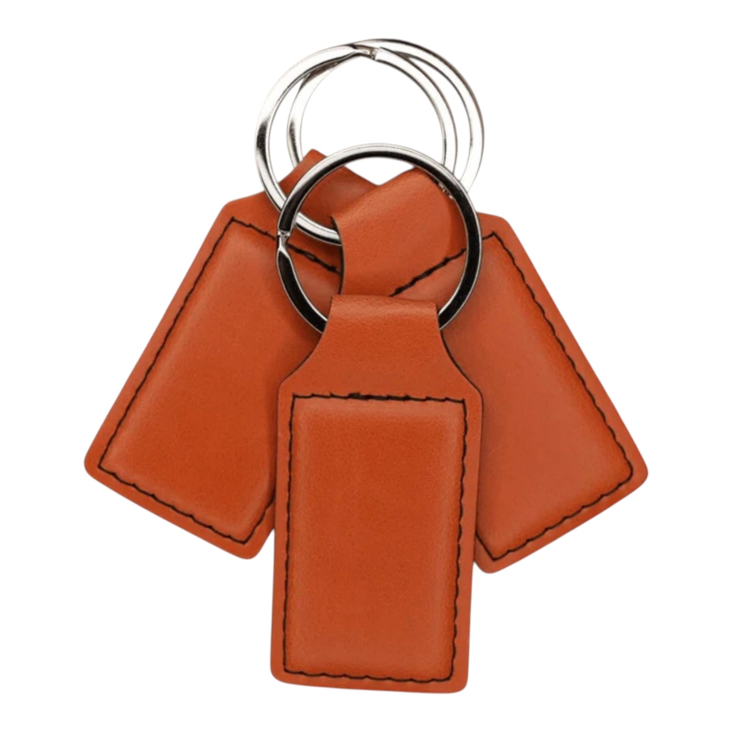 Custom Engraved Leather Keychains (5 Pack)