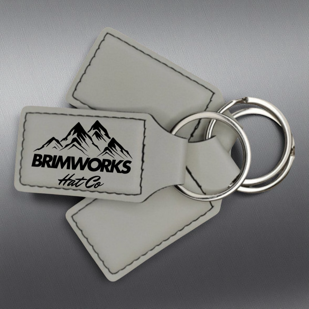 Custom Engraved Leather Keychains (5 Pack)