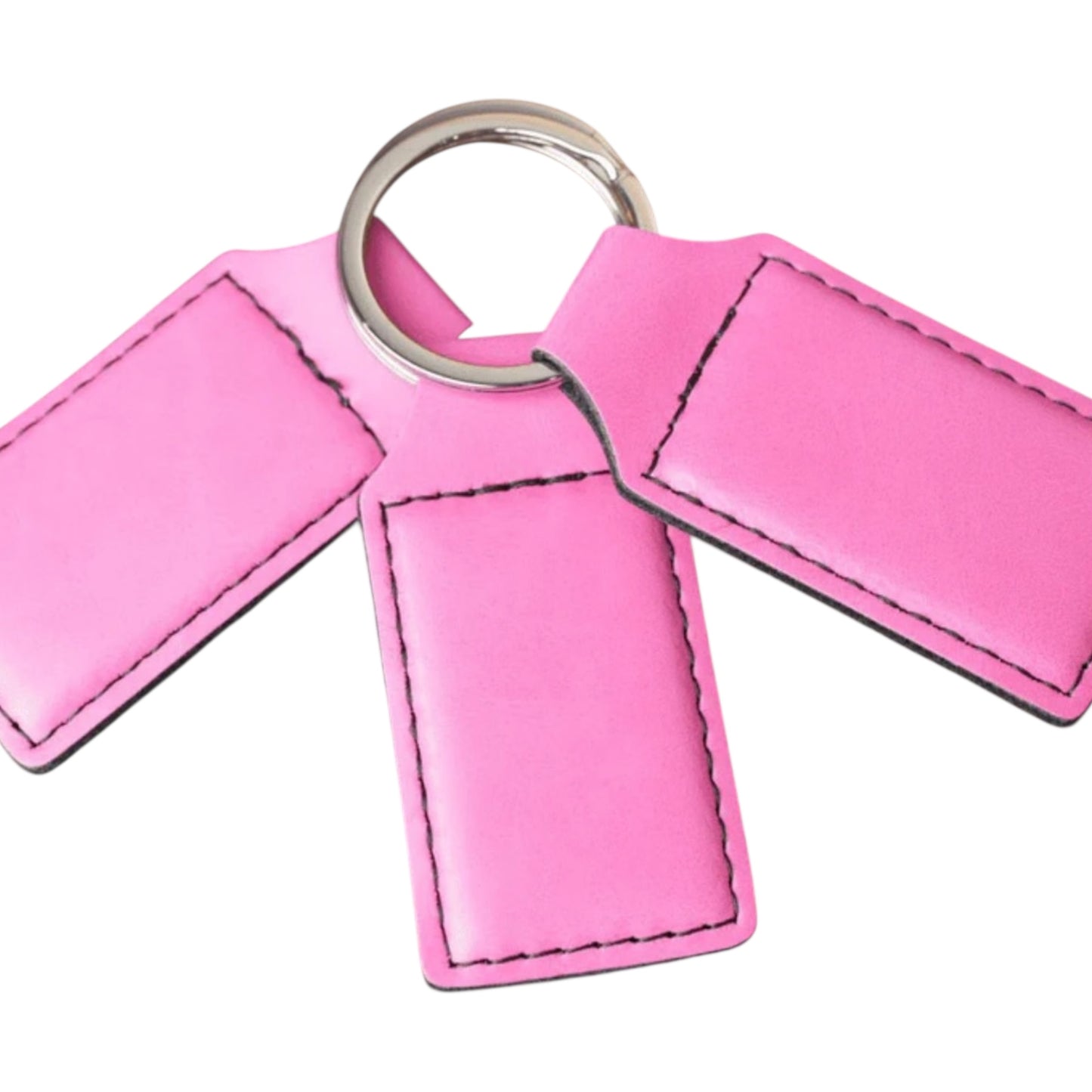 Custom Engraved Leather Keychains (5 Pack)