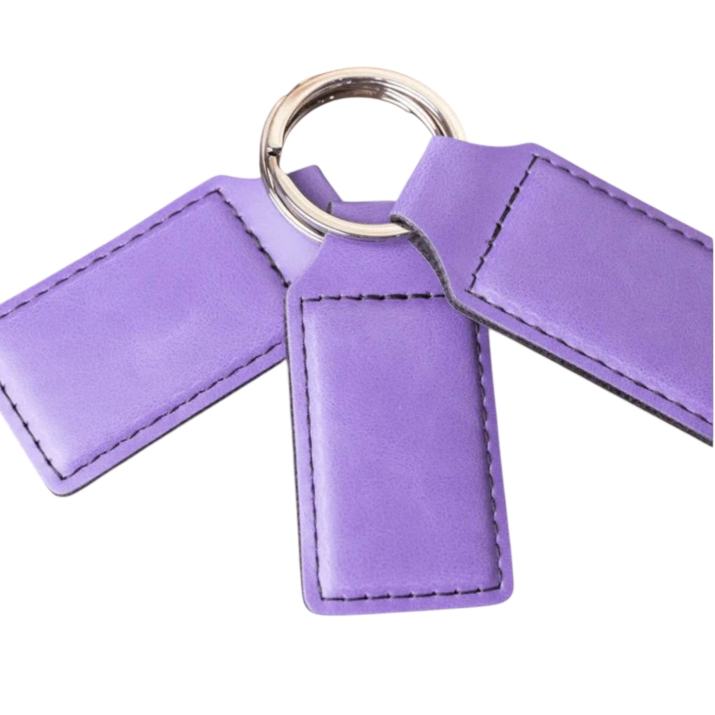 Custom Engraved Leather Keychains (5 Pack)