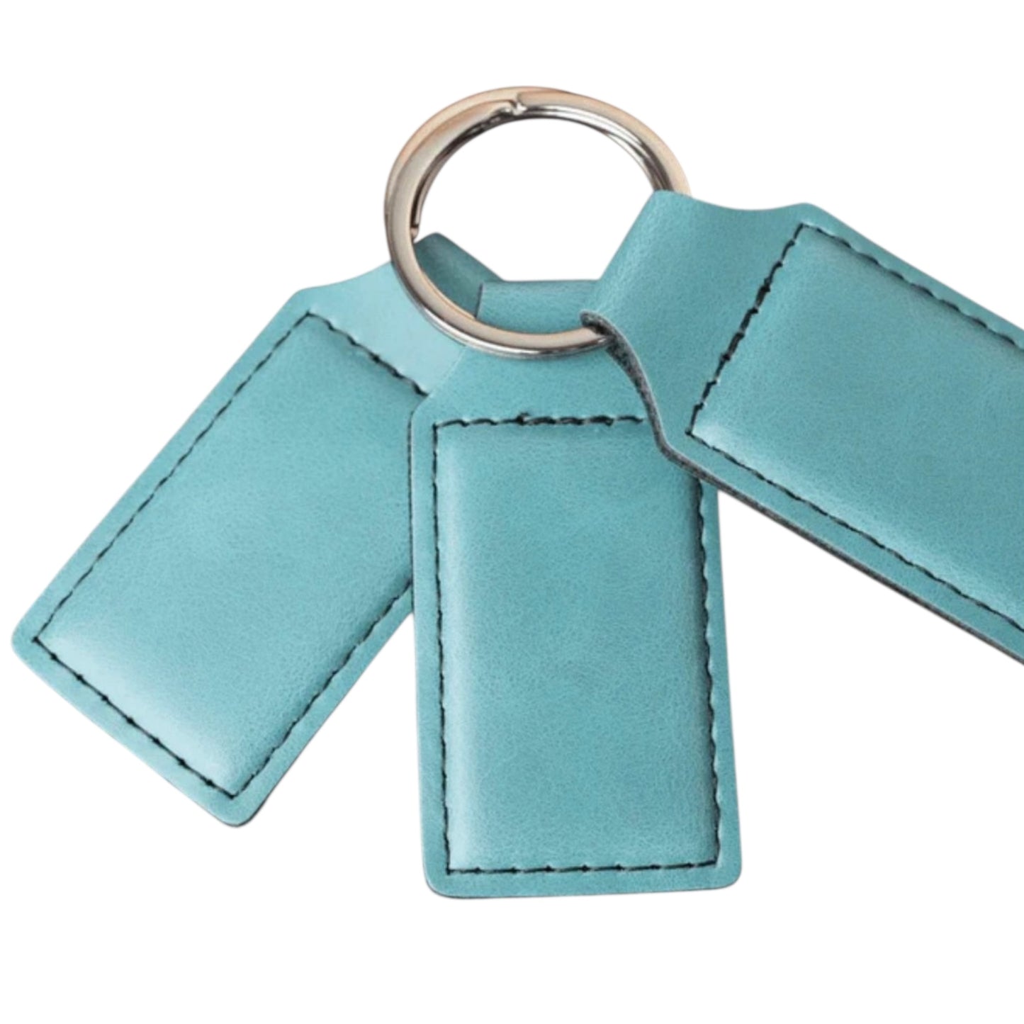 Custom Engraved Leather Keychains (5 Pack)
