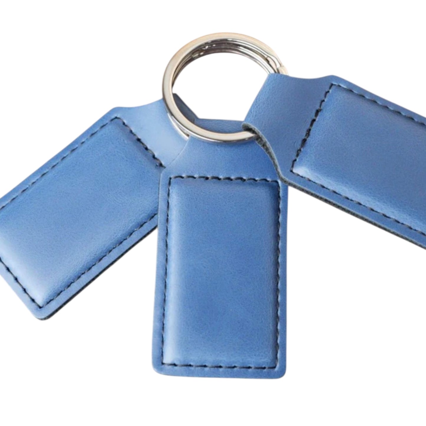 Custom Engraved Leather Keychains (5 Pack)