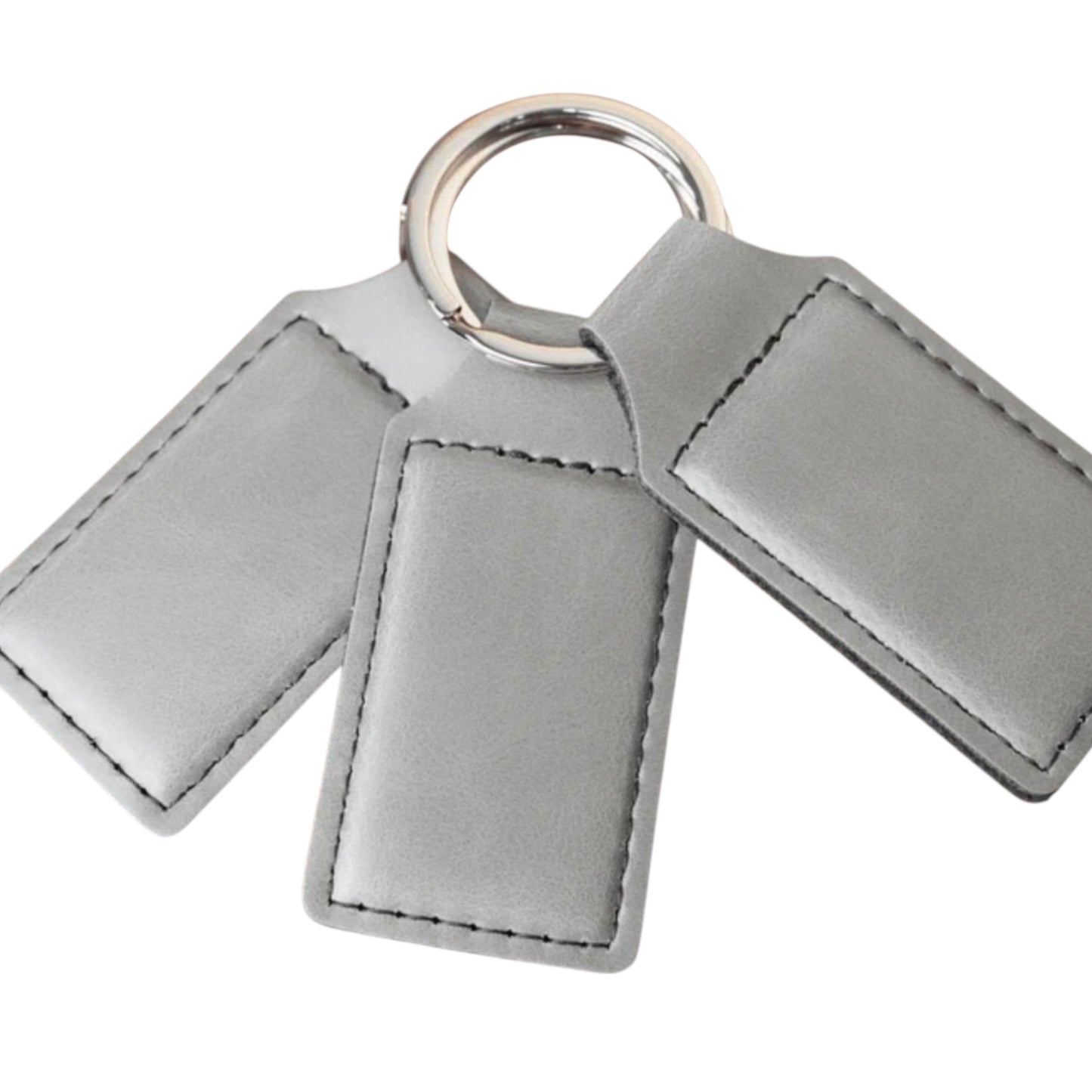 Custom Engraved Leather Keychains (5 Pack)