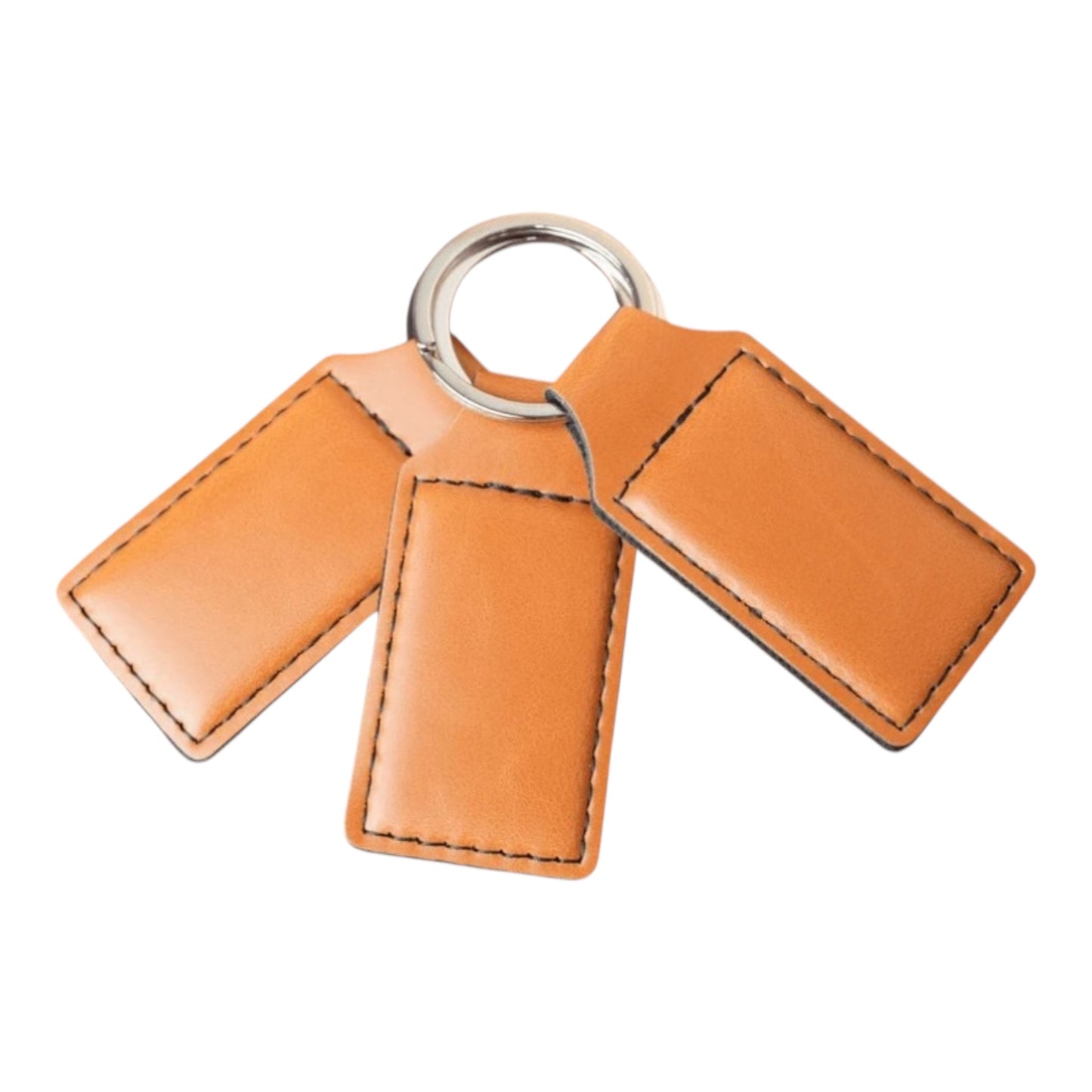 Custom Engraved Leather Keychains (5 Pack)
